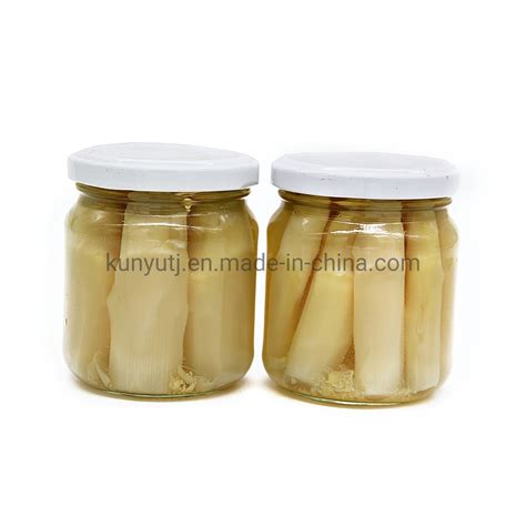 Canned Asparagus White Asparagus Whole In Glass Jar 212ml China