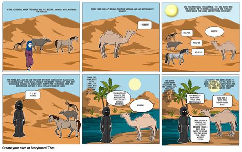 How The Camel Got His Hump Storyboard By 282e96a1