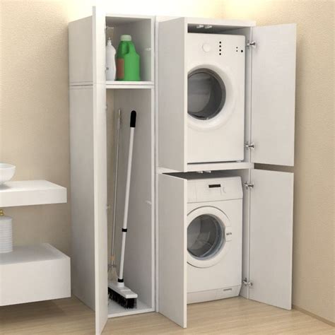 mobile colonna lavatrice asciugatrice slim arredare la lavanderia a civezzano bassano bolzano