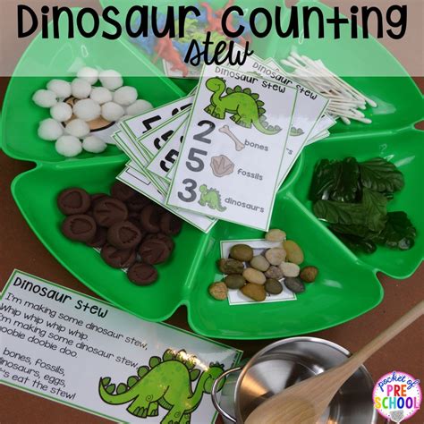 Dinosaur Themed Activities And Centers For Little Learners Pocket Of