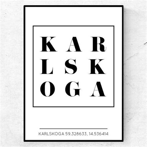 Karlskoga Poster Tavla Beställ Din Poster Idag Text And Art