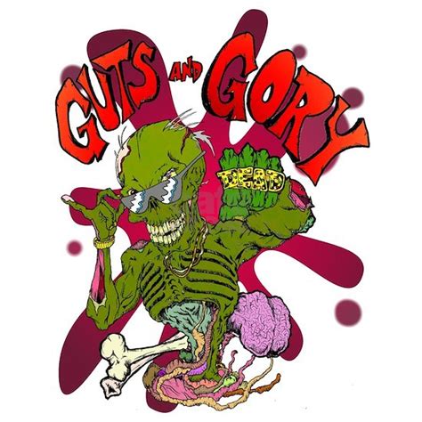 Guts And Gory Tile Coaster By Skree Cafepress