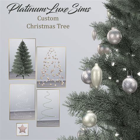 Custom Christmas Tree Set The Sims 4 Build Buy Curseforge