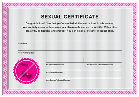 Extended Ebook Content For The Sex Instruction Manual Sexual Certificate