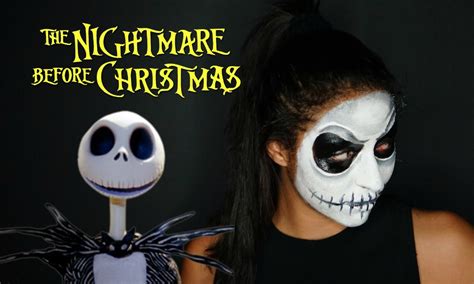 Jack Skellington The Nightmare Before Christmas Makeup Tutorial Youtube