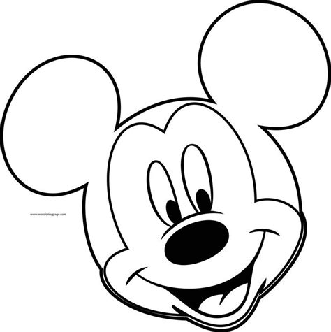 Mickey Mouse Face Printable