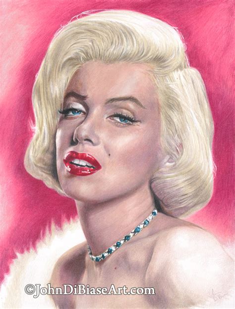 Freehand Colored Pencil Marilyn Monroe Portrait The Artwork Of John Dibiase