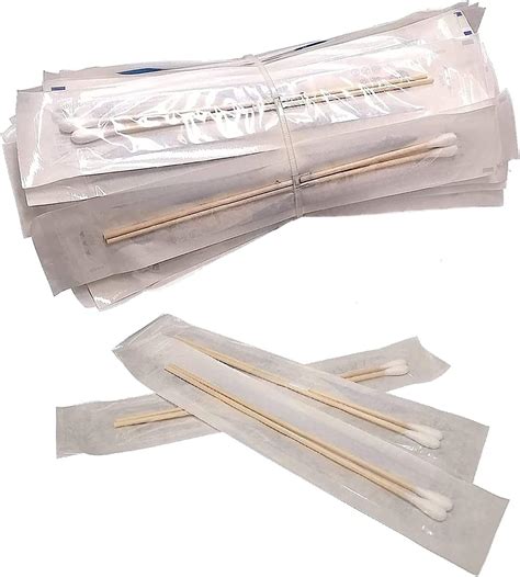 200 Cotton Tipped Wood Applicators 6 Sterile Swab Sticks Long 6 Inch Wooden
