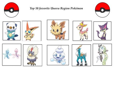 My Top Ten Favourite Unova Pokemon By Sleepstar On Deviantart