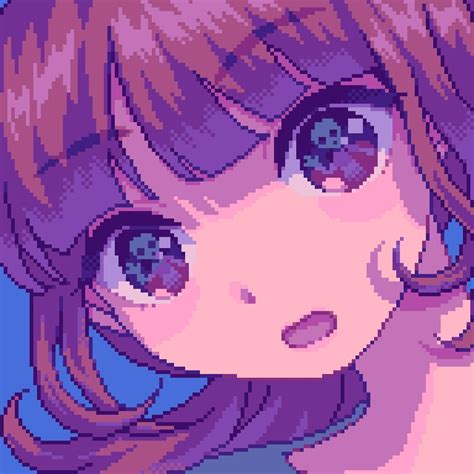 Aesthetic Anime Girl Pixel Anime Girl