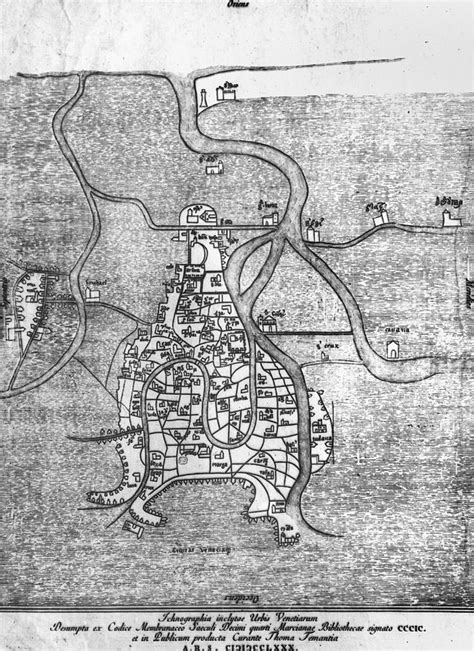 Venice Map 12th Century Photograph By Granger