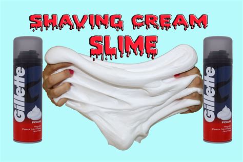 How To Make Slime With Shaving Cream Cara Membuat Shaving Cream