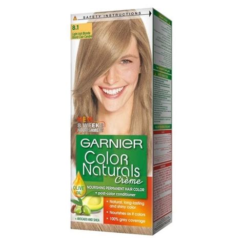 Buy Garnier Color Naturals Hair Color Cream 8 1 Light Ash Blonde