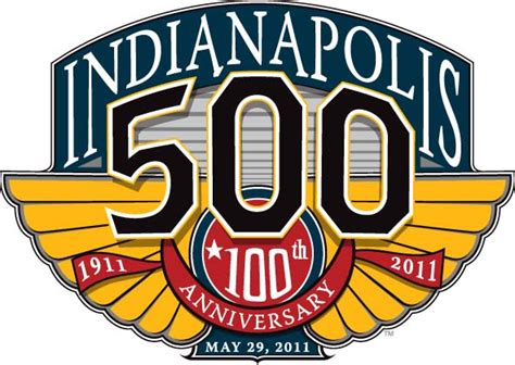 Indy 500 Ano 100 Tem Logo Comemorativo Diário Motorsport