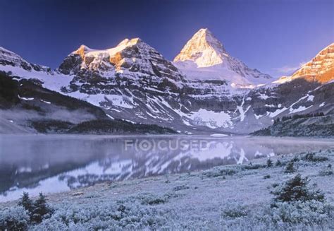Lake Magog And Mount Assiniboine In Local Provincial Park British