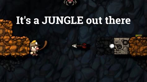 spelunky 1 trying to get to the jungle youtube