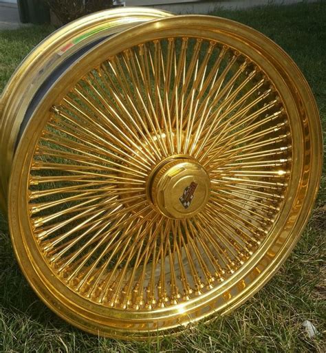 24 Inch Stamped Gold Dayton Wire Wheels Custom Wheels Wheels Wire
