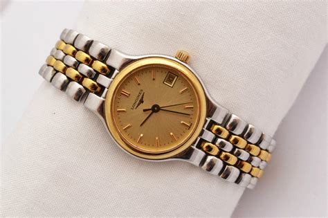 Vintage Longines Flagship Gold Plated Two Tone Ladies Quartz Watch 385 1779359950