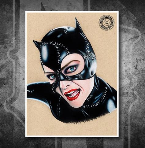 Catwomana Giclée Print Of My Hand Illustrated Drawing Of Catwoman From
