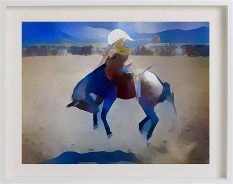 Rodeo Art On Canvas Print Original Art By Roger Smith Reproduced On Premium Canvas Gloss