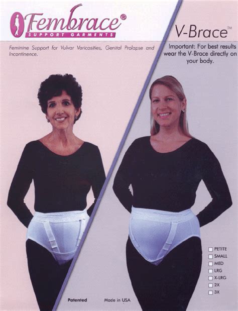 V Brace By Fembrace Support Garments For Vulvar Varicositiesgenital Prolapse And Incontinence