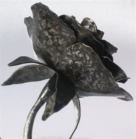 Steel Rose Sculpture Custom Metal Art Sculpture Metal Art