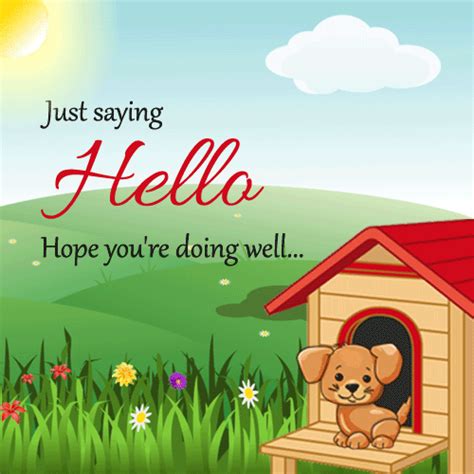 Just To Say Hello Free Hi Ecards Greeting Cards 123