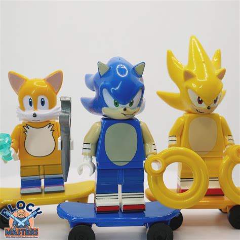 Sonic Super Sonic And Tails Minifigures Blockmasters Shop