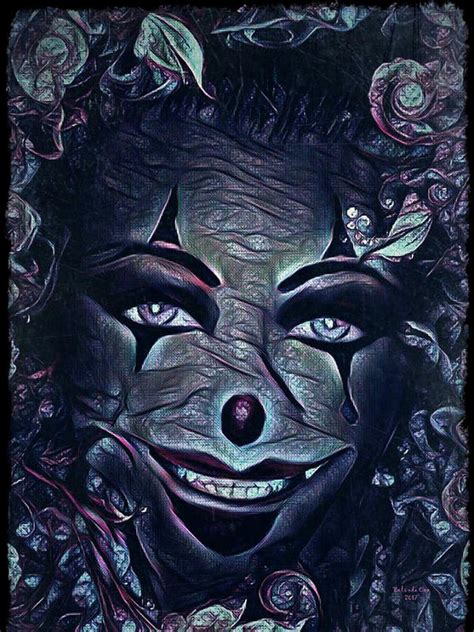 Scary Clown Digital Art By Artful Oasis Fine Art America