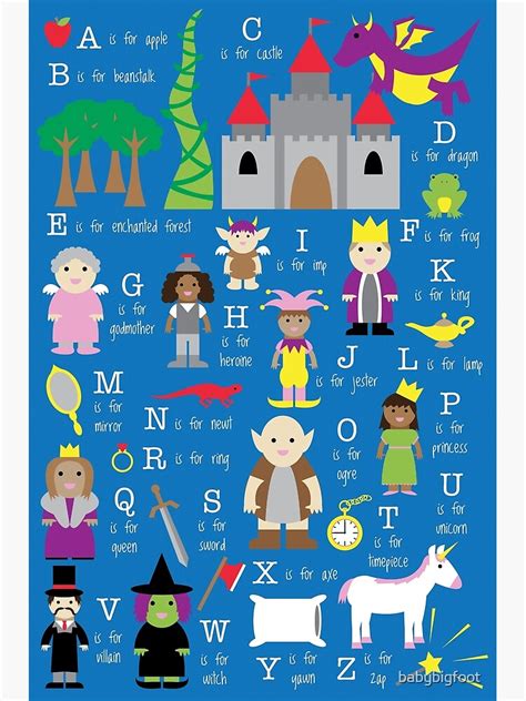 Fairy Tale Alphabet Photographic Print For Sale By Babybigfoot