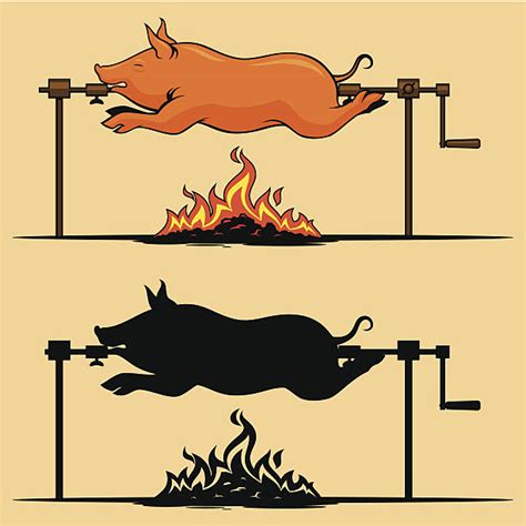 Pig Roast Illustrations Royalty Free Vector Graphics And Clip Art Istock