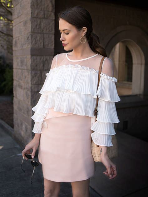 Theres Nothing Quite Like Ruffles Style A Ruffle Blouse With A Simple
