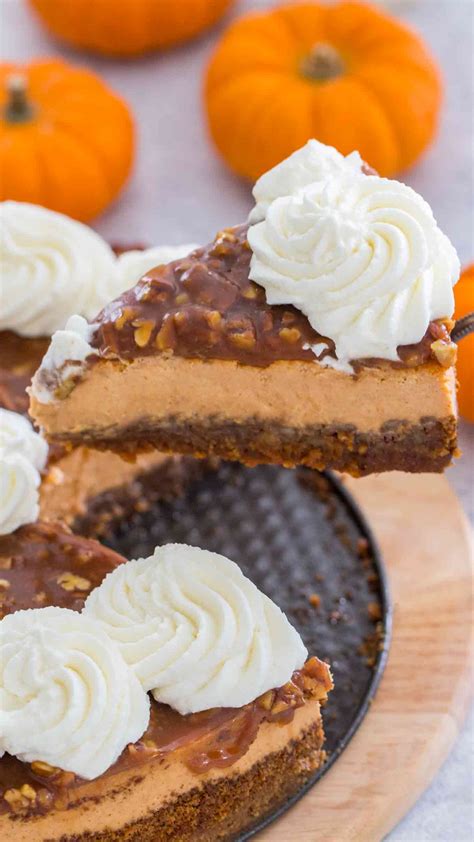 pumpkin pecan pie cheesecake recipe [video] sweet and savory meals