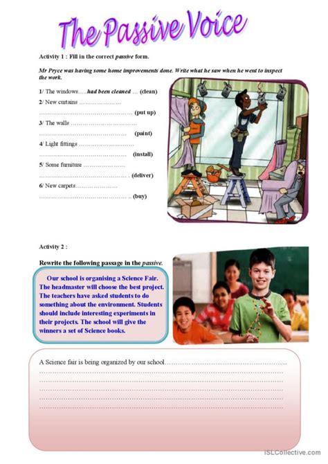 Passive Voice Picture Description English Esl Worksheets Pdf And Doc