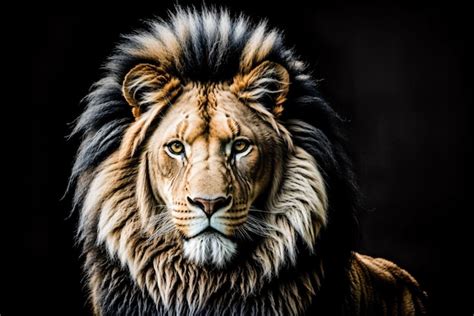 Premium Ai Image Charcoal Captures A Mythical Creature Half Lion Half