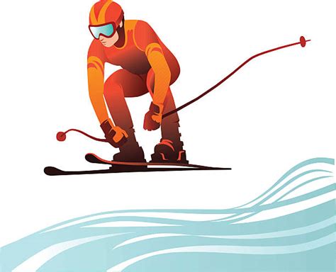 Royalty Free Downhill Skiing Clip Art Vector Images And Illustrations
