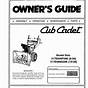 Cub Cadet 100 Manual