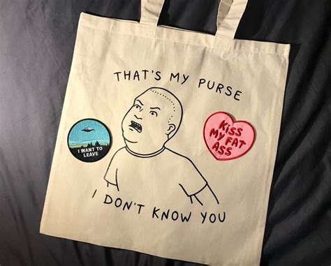 Bobby Hill Tote Bag Thats My Purse I Dont Know You Etsy India