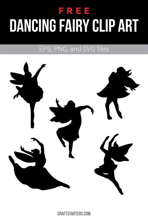 Free Dancing Fairy Silhouette Clip Art Clip Art Fairy Silhouette