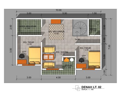 update desain denah rumah minimalis ukuran    meter