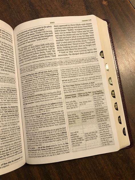 Personalized Esv Large Print Study Bible Thumb Indexed Mahogany