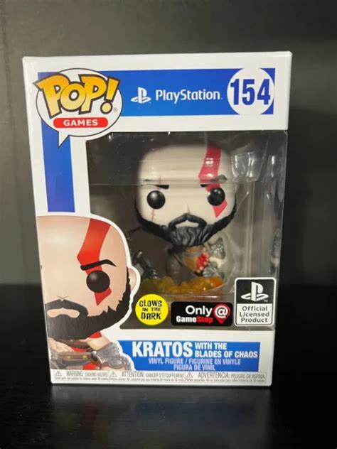 Funko Pop Games God Of War Kratos With Blades Of Chaos 154 Vinyl