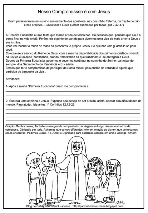 Catequese Fonte De Vida Atividade Para Catequese De Primeira Eucaristia Images And Photos Finder