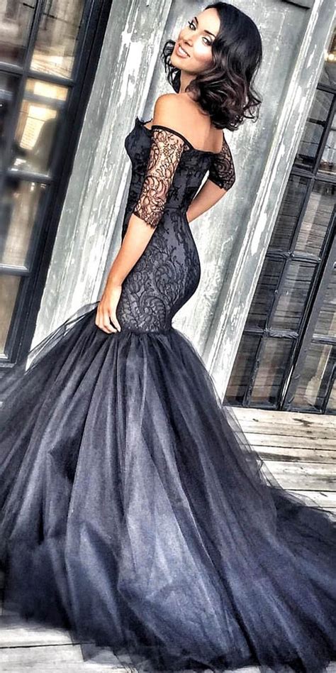 50 Beautiful Black Wedding Dresses You Will Love Page 6 Of 8 Hi