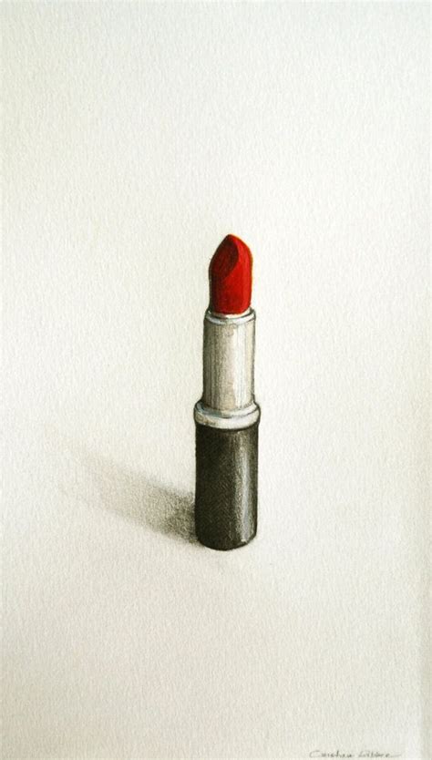 Original Lipstick Drawing Modern Lipstick Art By Simpleartstudio €35