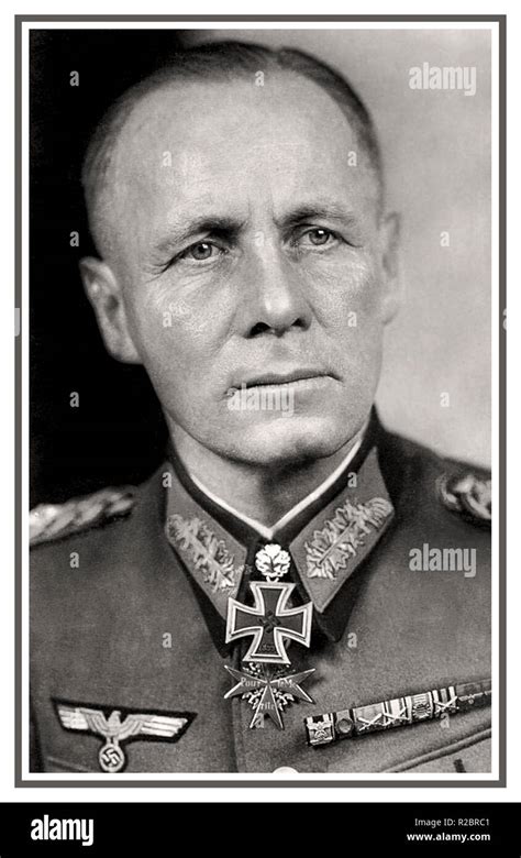 Rommel Formal Portrait Of Erwin Rommel S German General Field