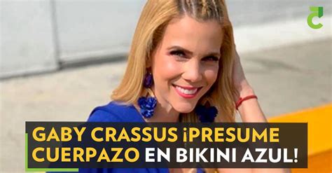 Gaby Crassus Presume Cuerpazo En Bikini Azul