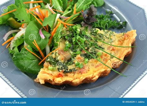 Quiche And Salad Stock Image Image Of Gourmet Delectable 4954539