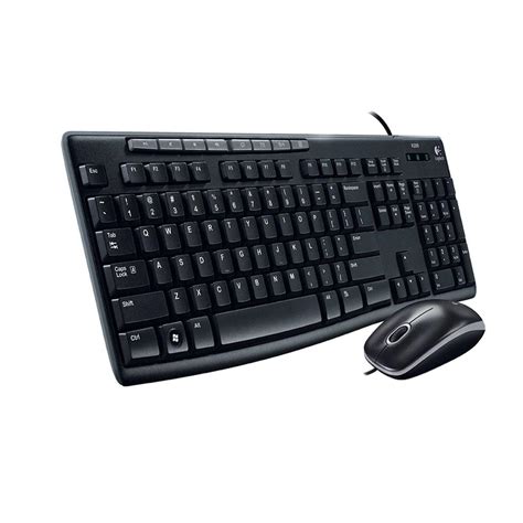Logitech Mk200 Media Wired Keyboard And Mouse Combo Black