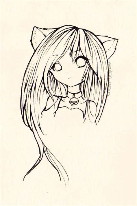 Anime Cat Girl Drawing For Kids Anime Girl